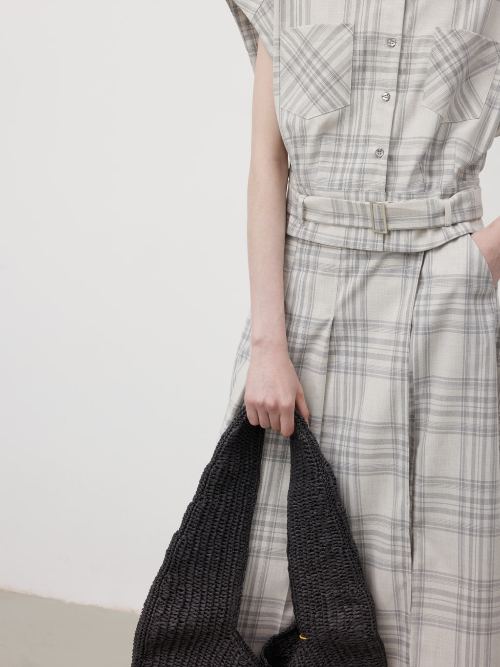 Elin Plaid Dress