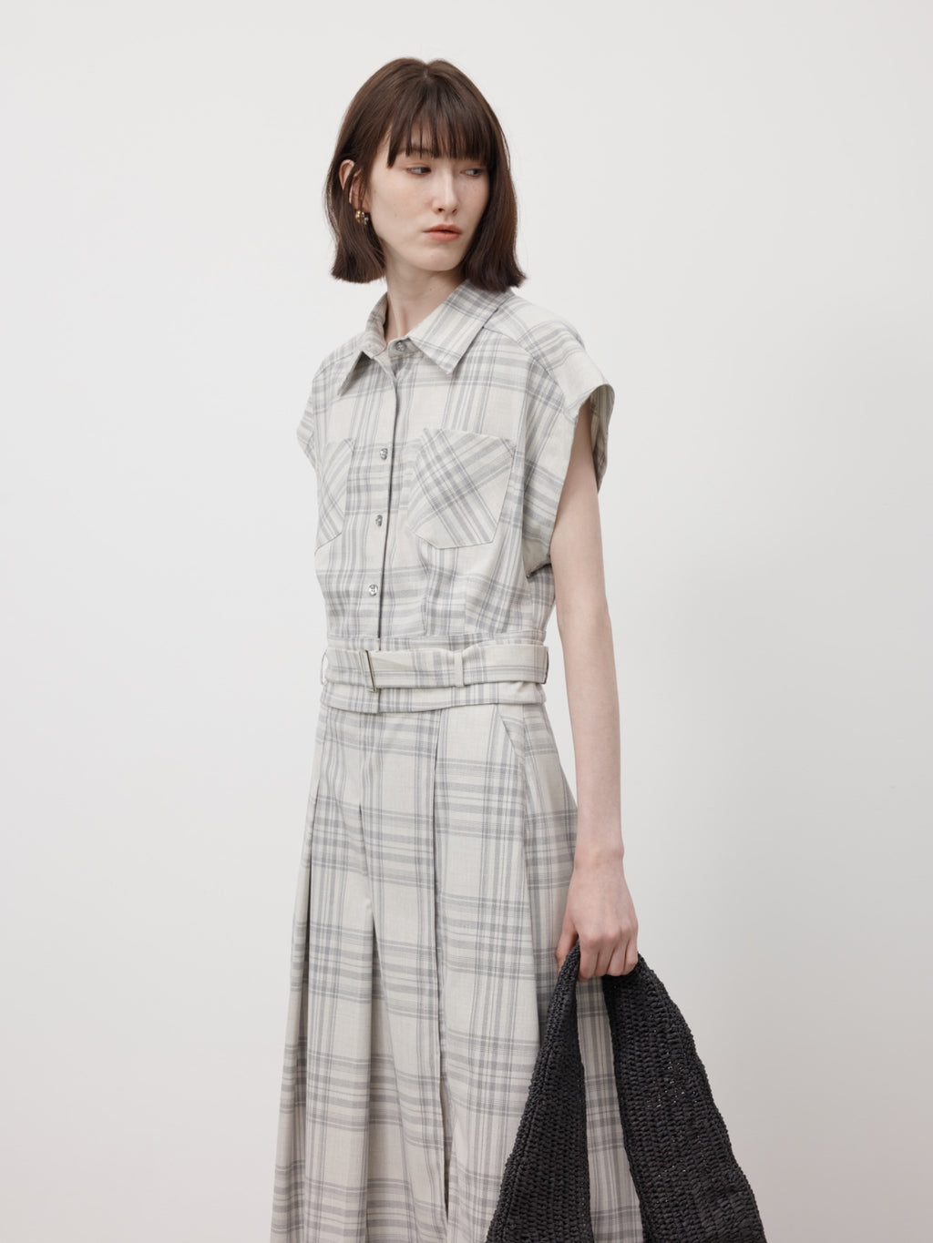 Elin Plaid Dress