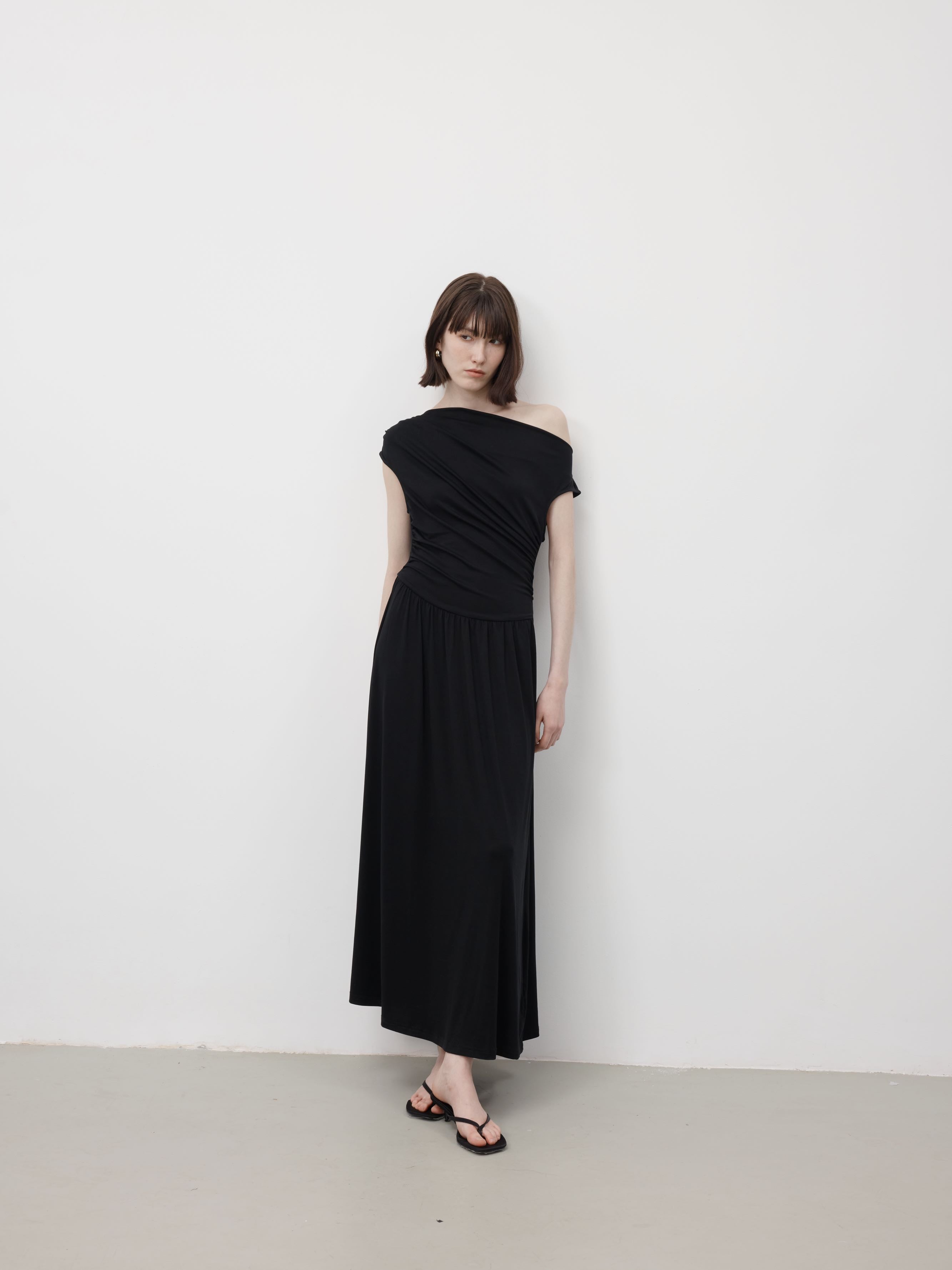 Nyx Draped Long Dress