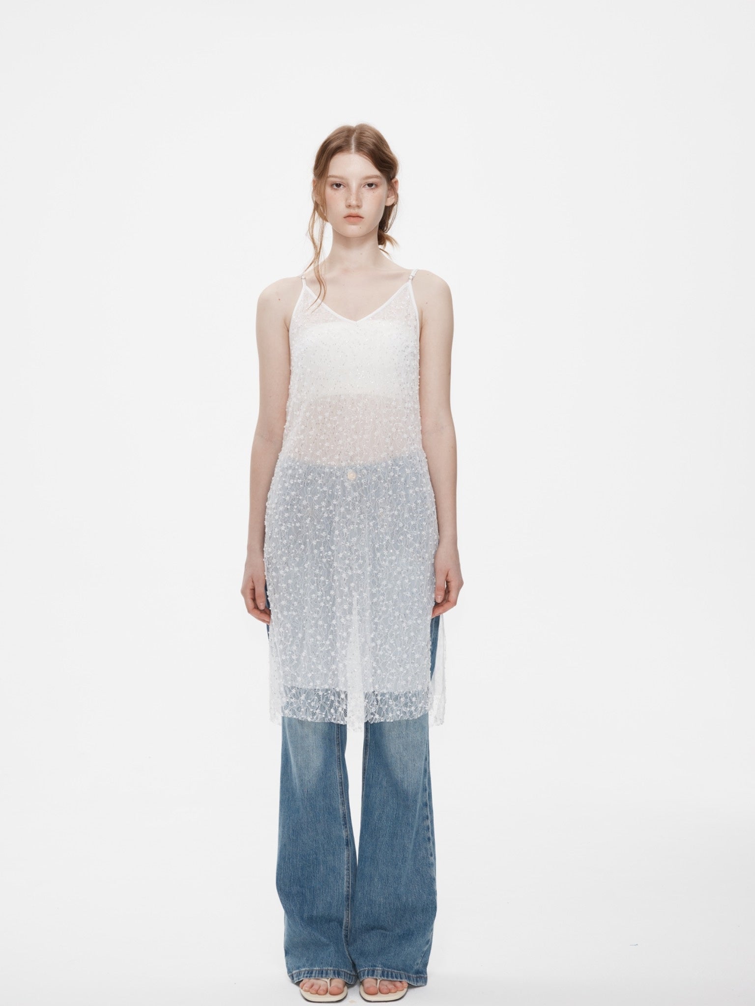 Luna Beaded Lace Dress