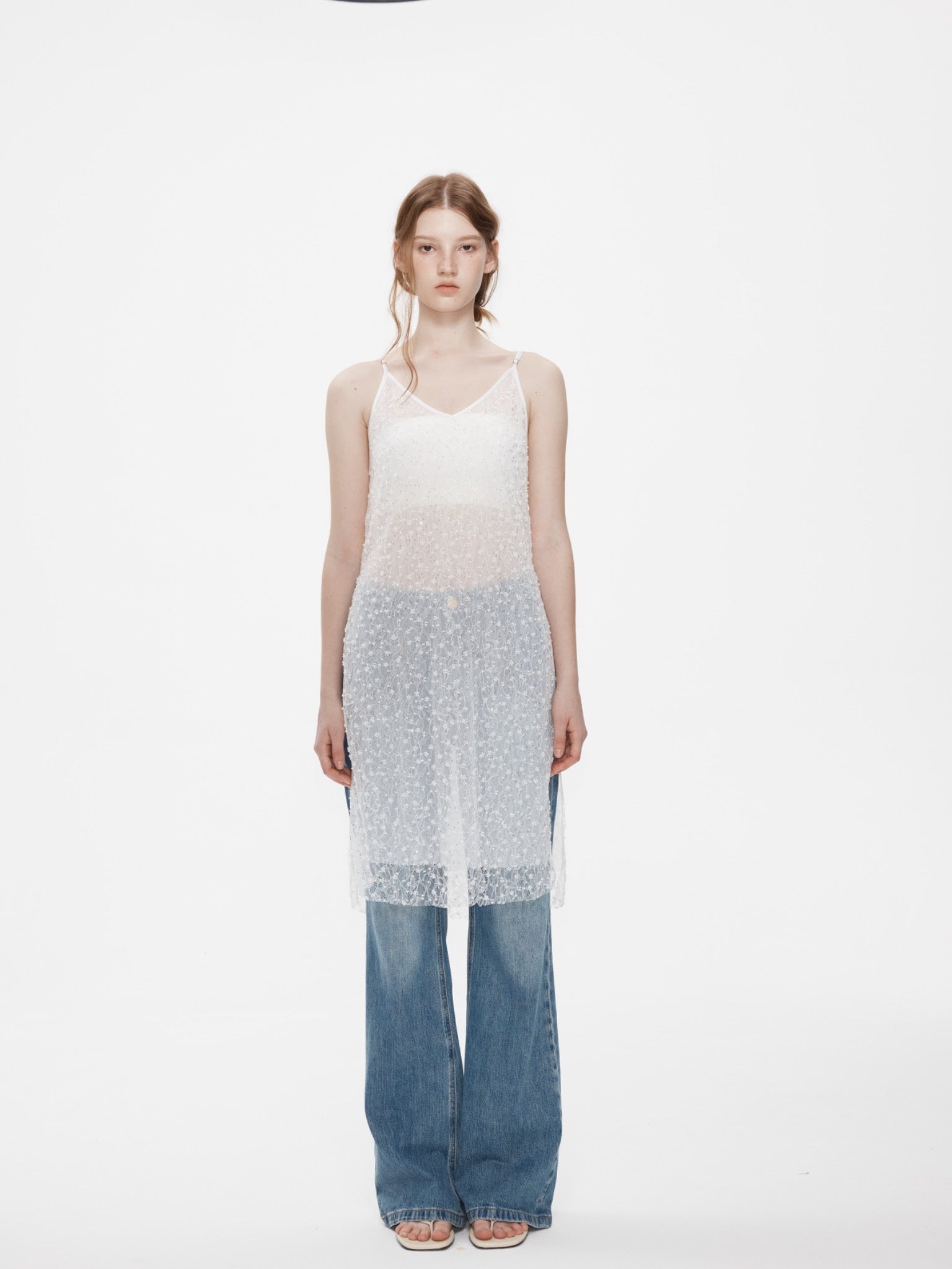 Luna Beaded Lace Dress