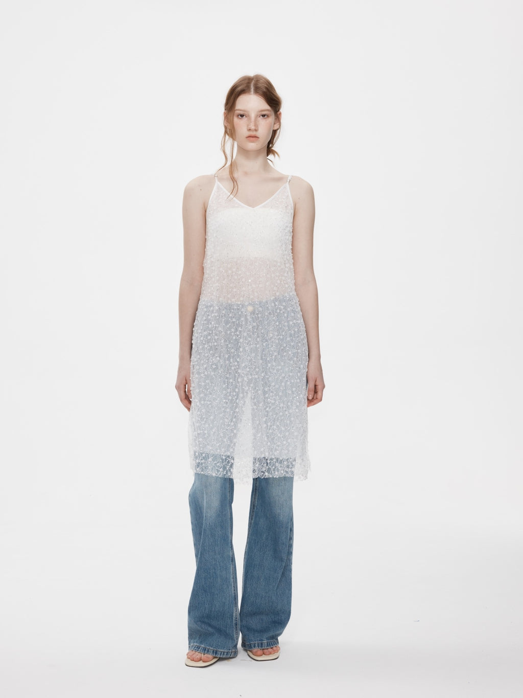 Luna Beaded Lace Dress