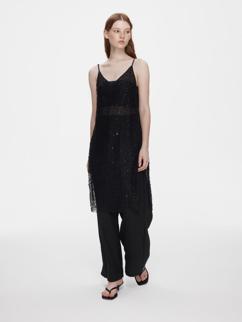 Luna Beaded Lace Dress