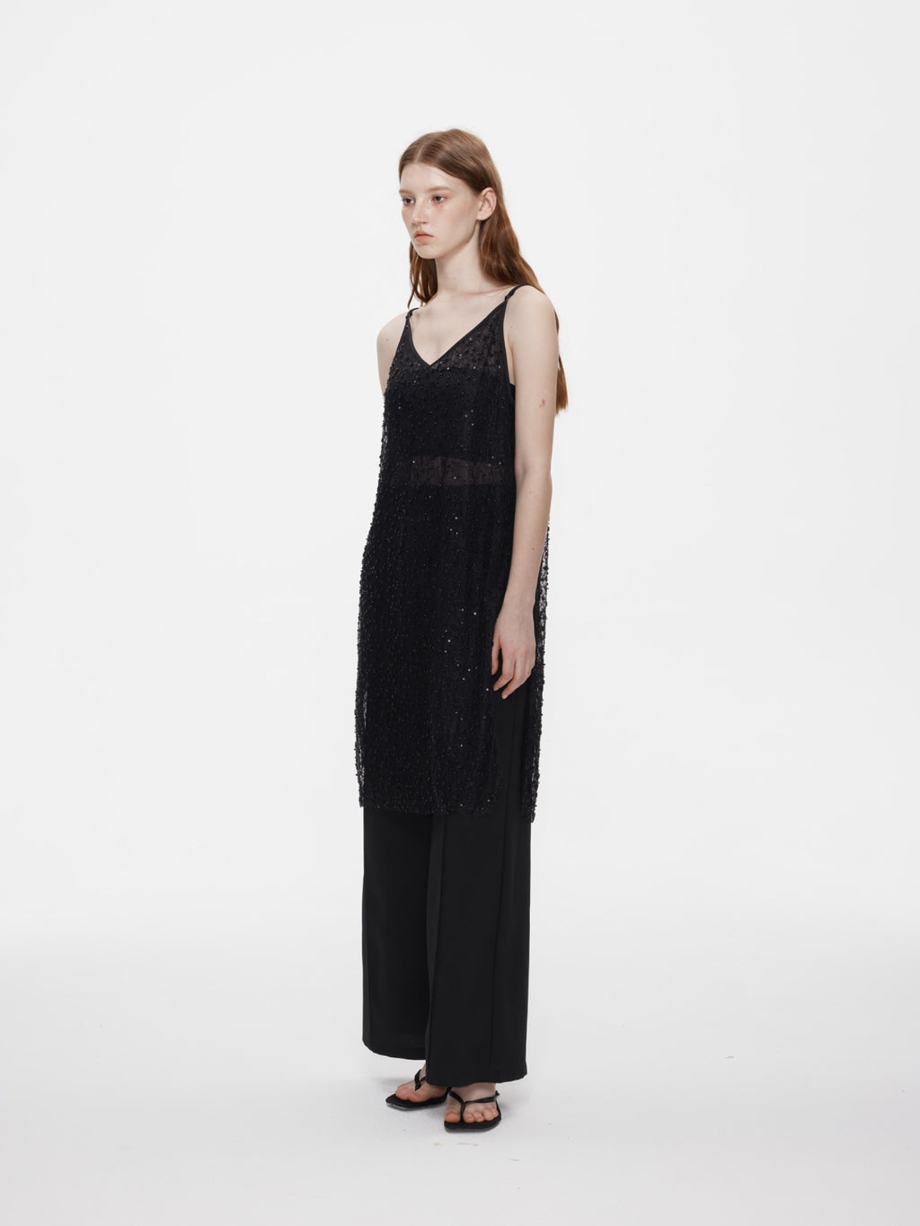 Luna Beaded Lace Dress