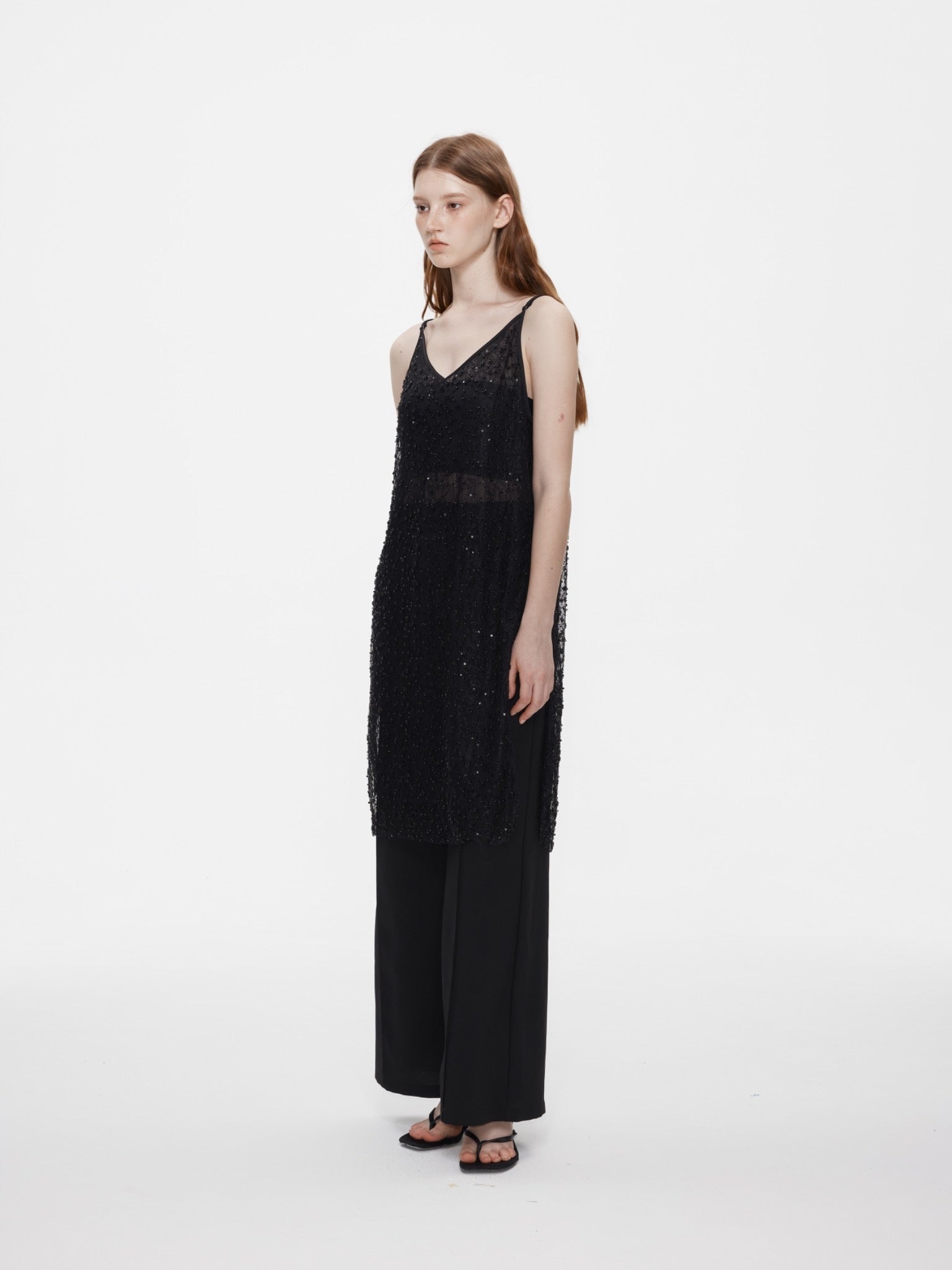 Luna Beaded Lace Dress