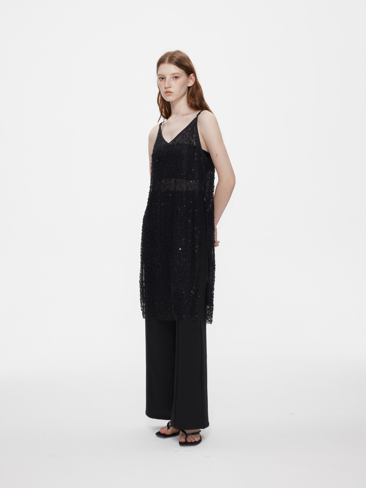 Luna Beaded Lace Dress