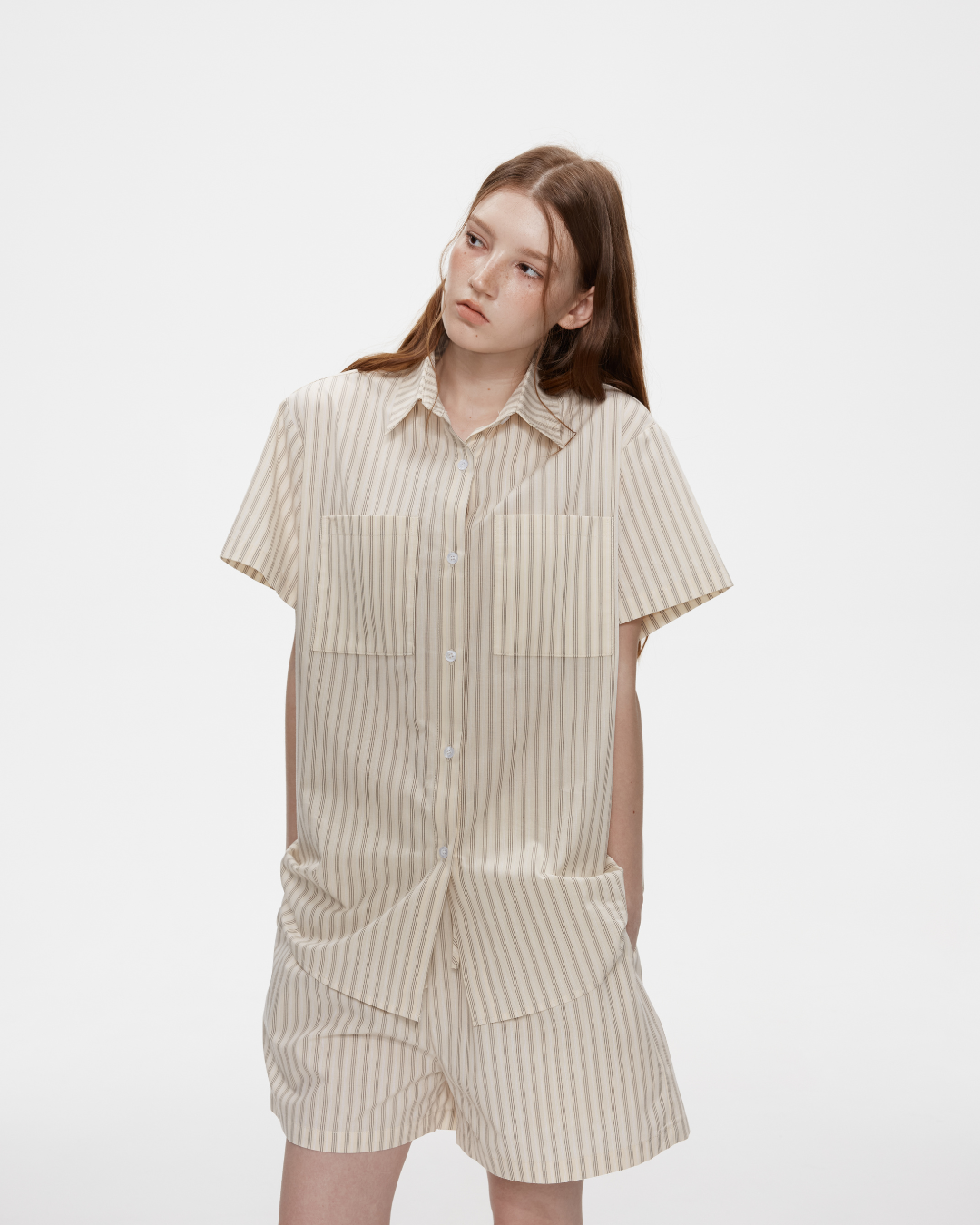 Naeun Stripes Cotton Pants