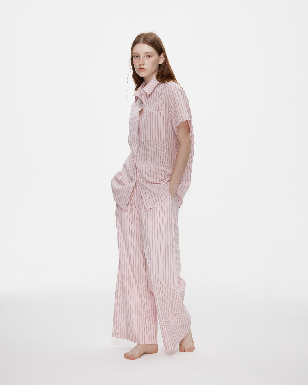 Naeun Stripes Cotton Pants
