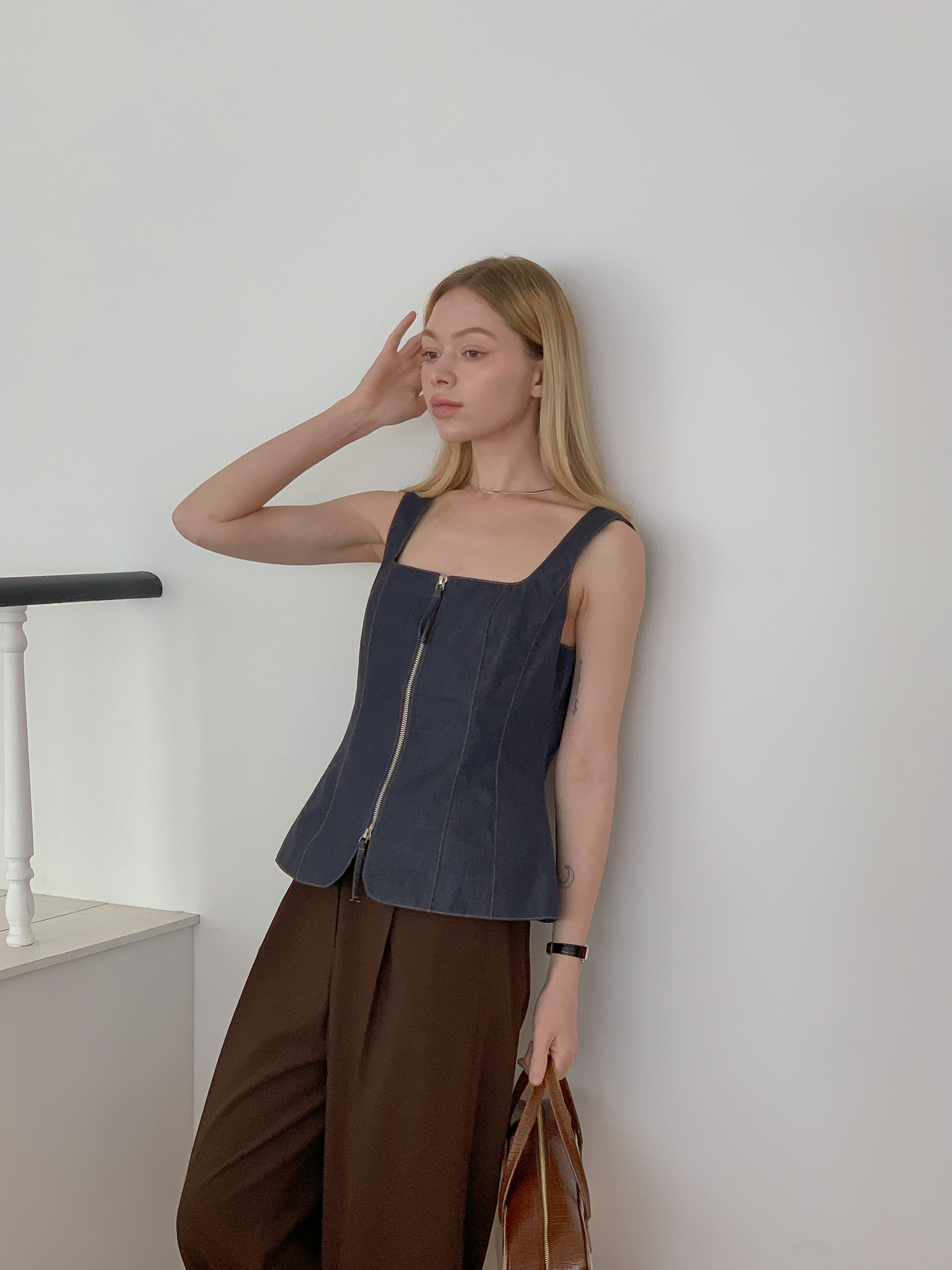 Maeve Denim Bustier