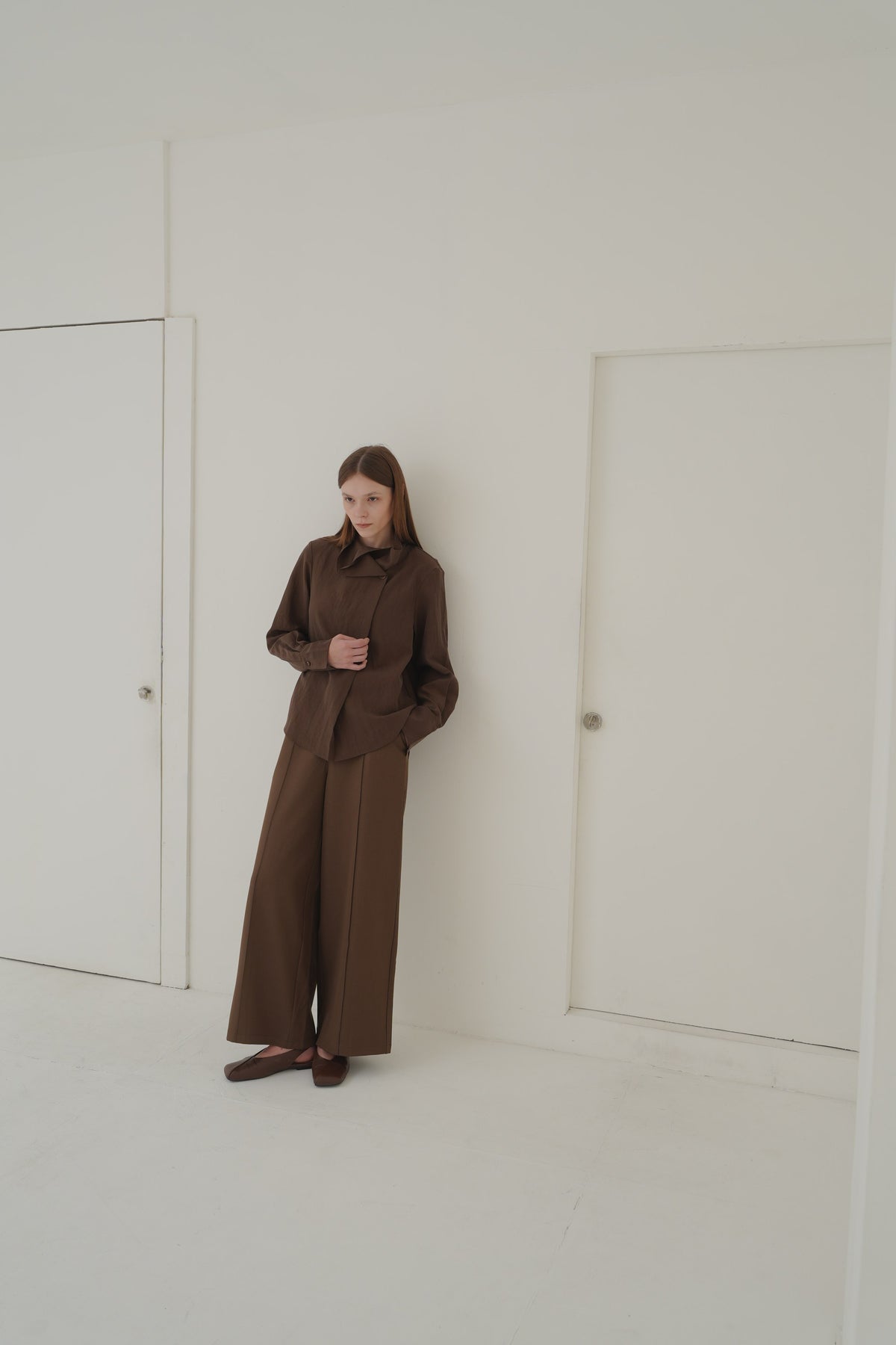 Estelle Pants in Brown — Off-Duty Suiting by Florenco