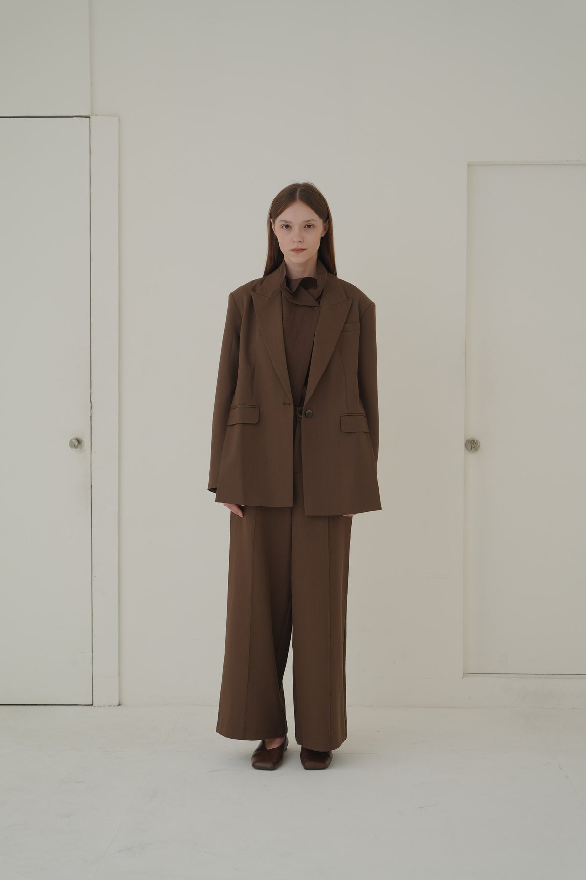 Estelle Pants in Brown — Off-Duty Suiting by Florenco