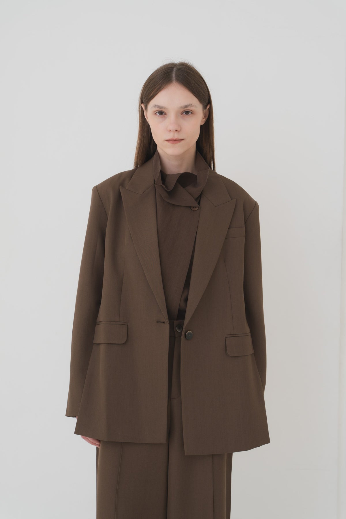 Estelle Blazer in Brown — Off-Duty Suiting by Florenco