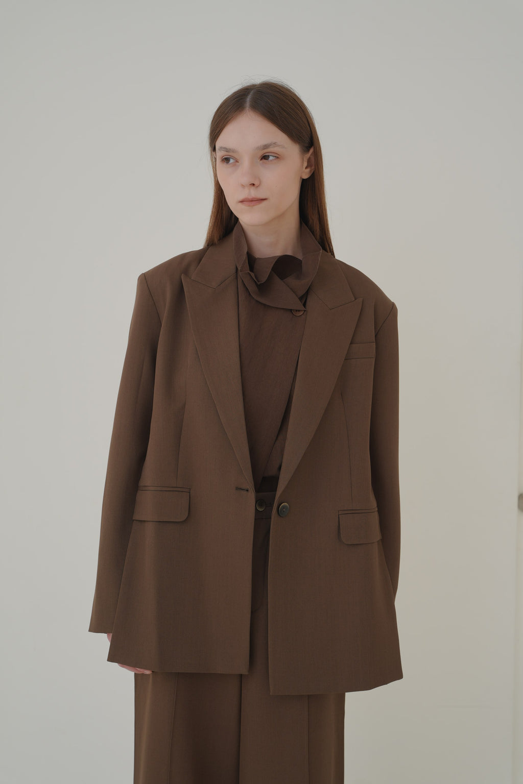 Estelle Blazer in Brown — Off-Duty Suiting by Florenco