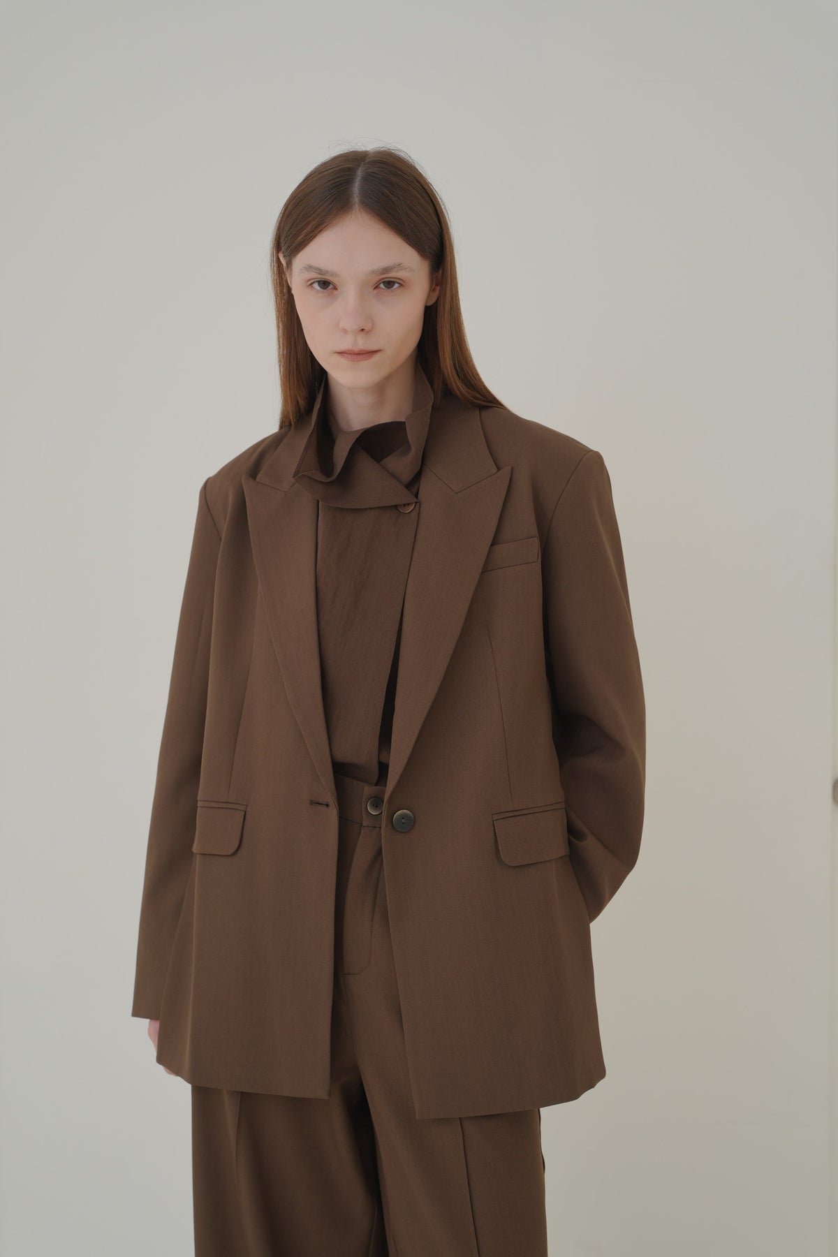 Estelle Blazer in Brown — Off-Duty Suiting by Florenco