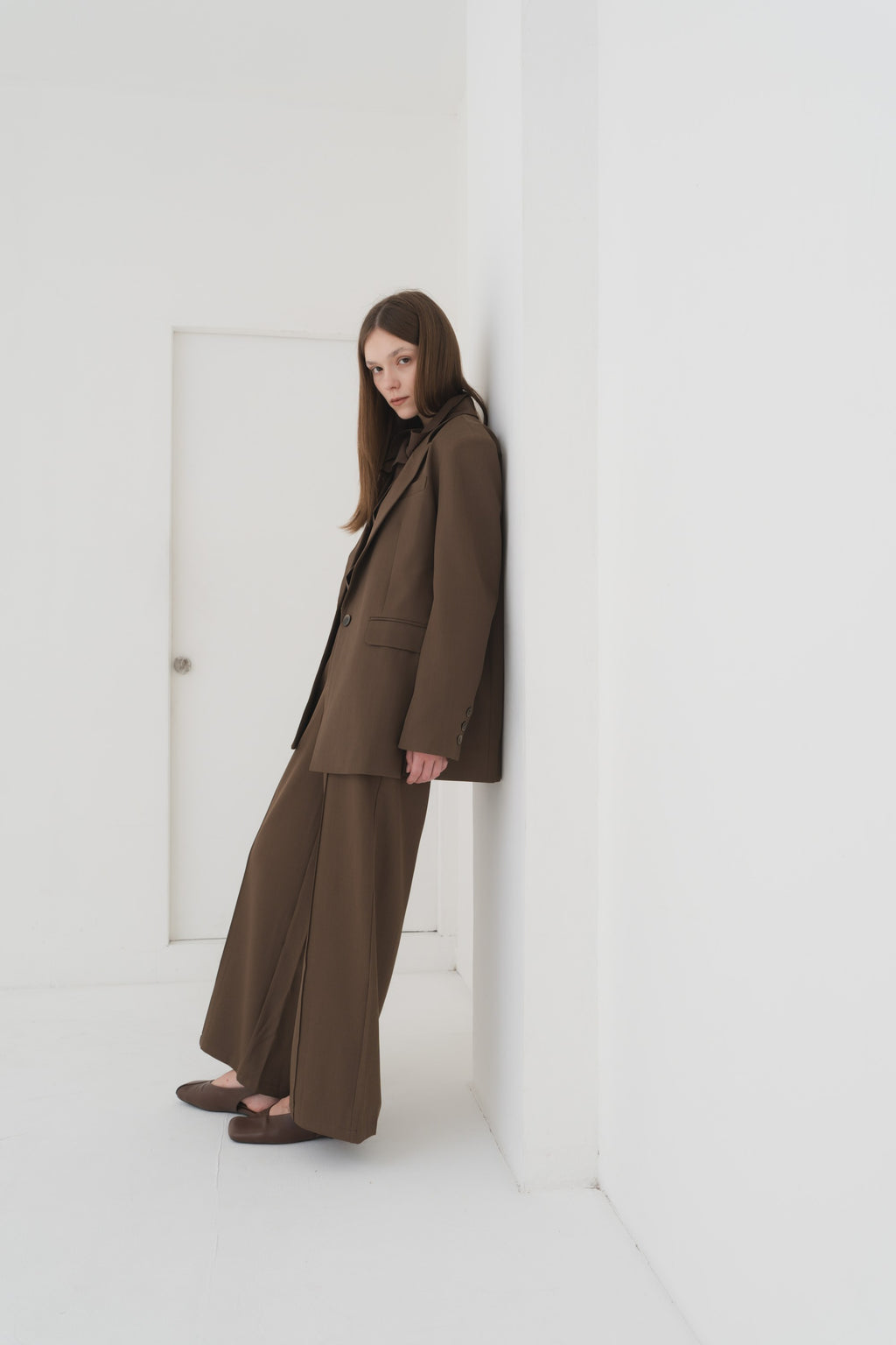 Estelle Blazer in Brown — Off-Duty Suiting by Florenco