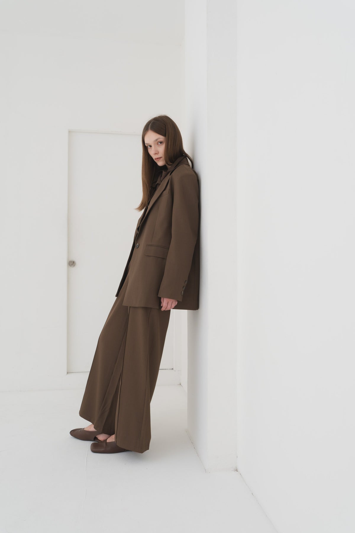 Estelle Blazer in Brown — Off-Duty Suiting by Florenco
