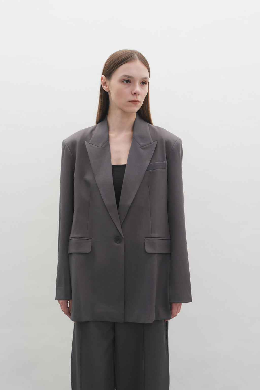 Estelle Blazer in Grey — Off-Duty Suiting by Florenco
