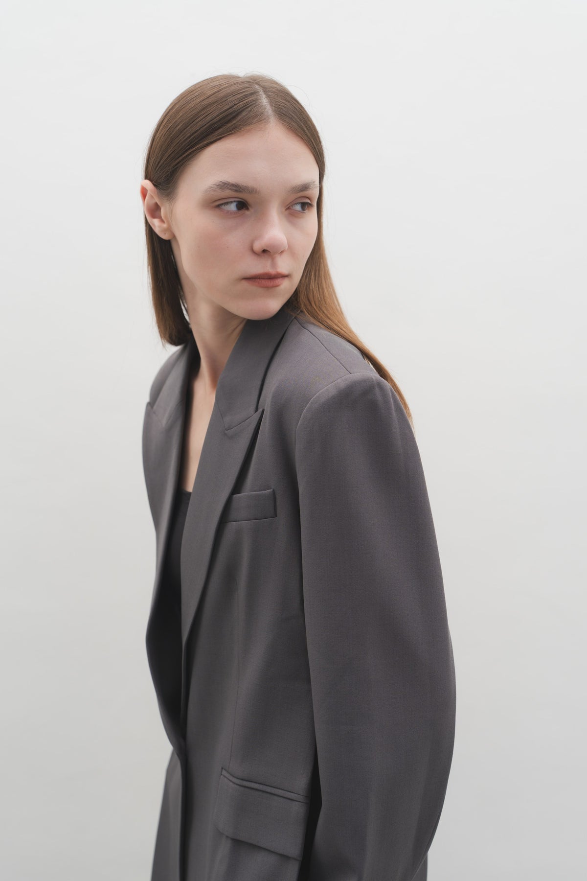 Estelle Blazer in Grey — Off-Duty Suiting by Florenco