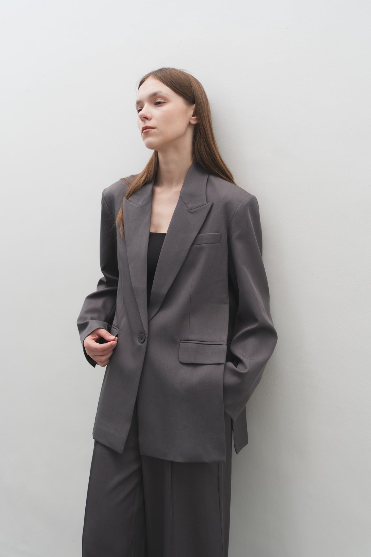 Estelle Blazer in Grey — Off-Duty Suiting by Florenco