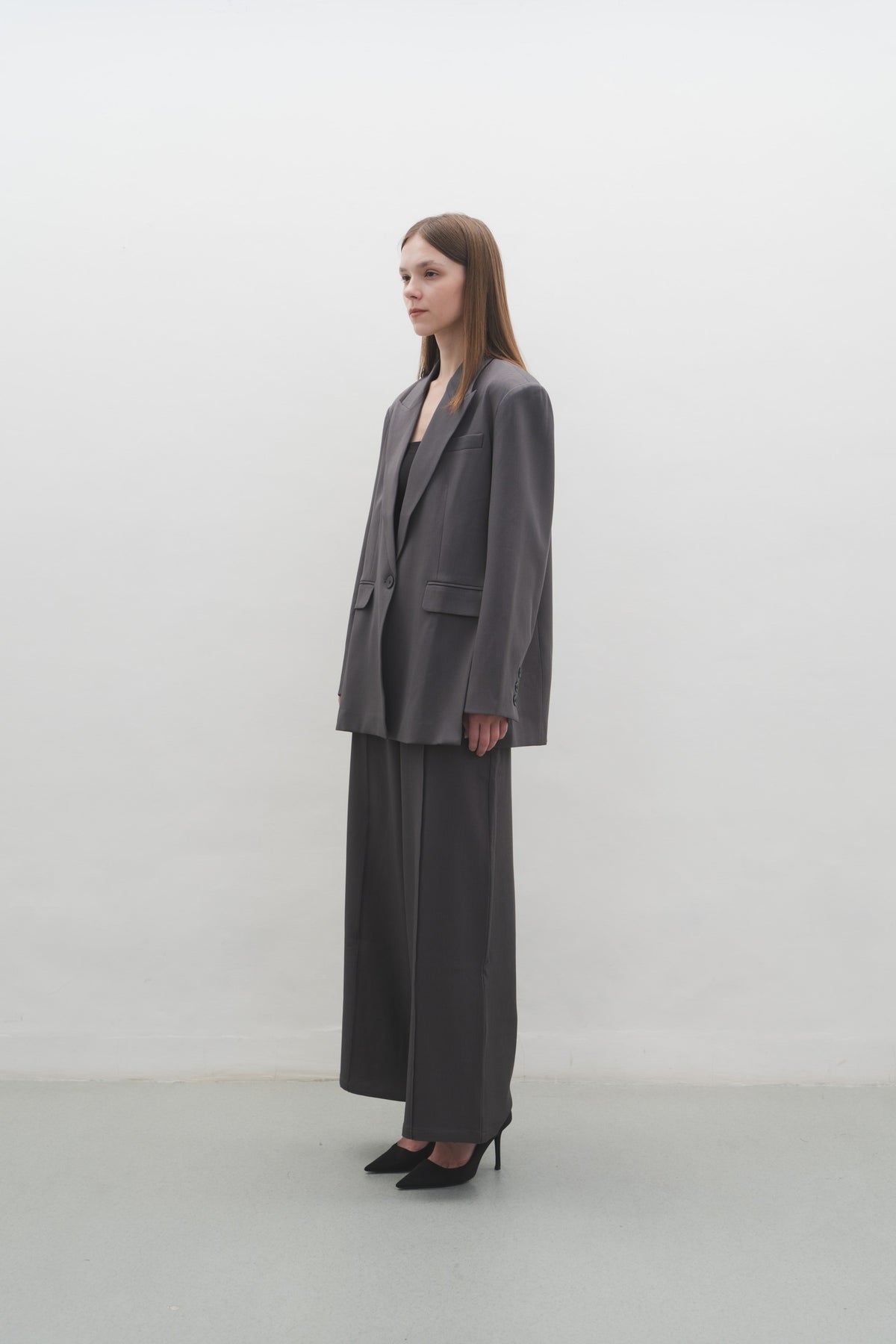 Estelle Blazer in Grey — Off-Duty Suiting by Florenco