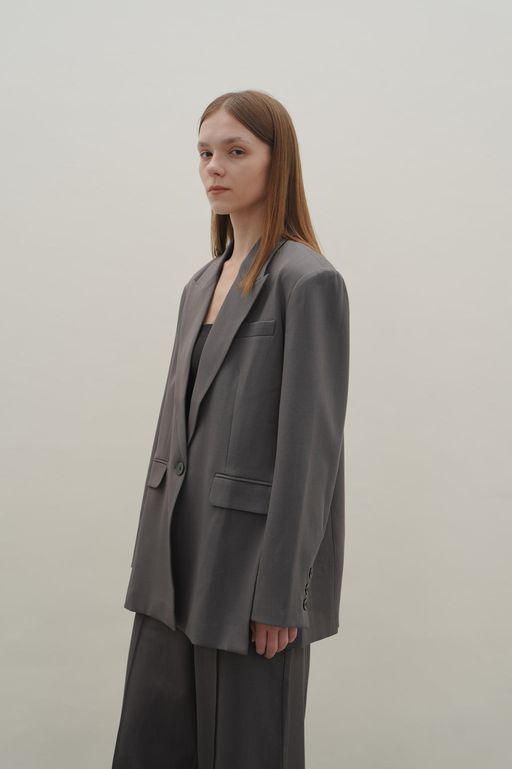 Estelle Blazer in Grey — Off-Duty Suiting by Florenco