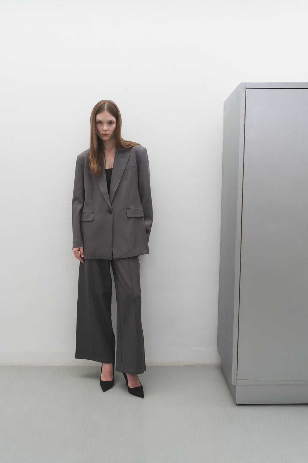 Estelle Blazer in Grey — Off-Duty Suiting by Florenco