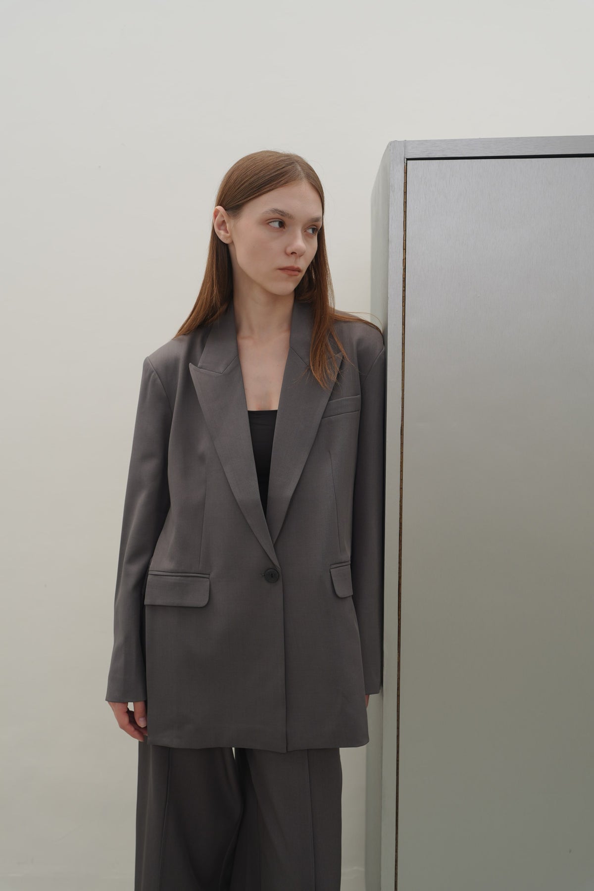 Estelle Blazer in Grey — Off-Duty Suiting by Florenco