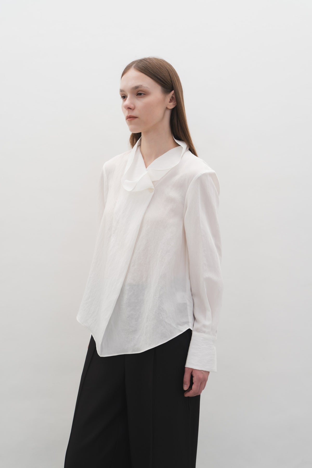 Rowan Top in White — Off-Duty Suiting by Florenco