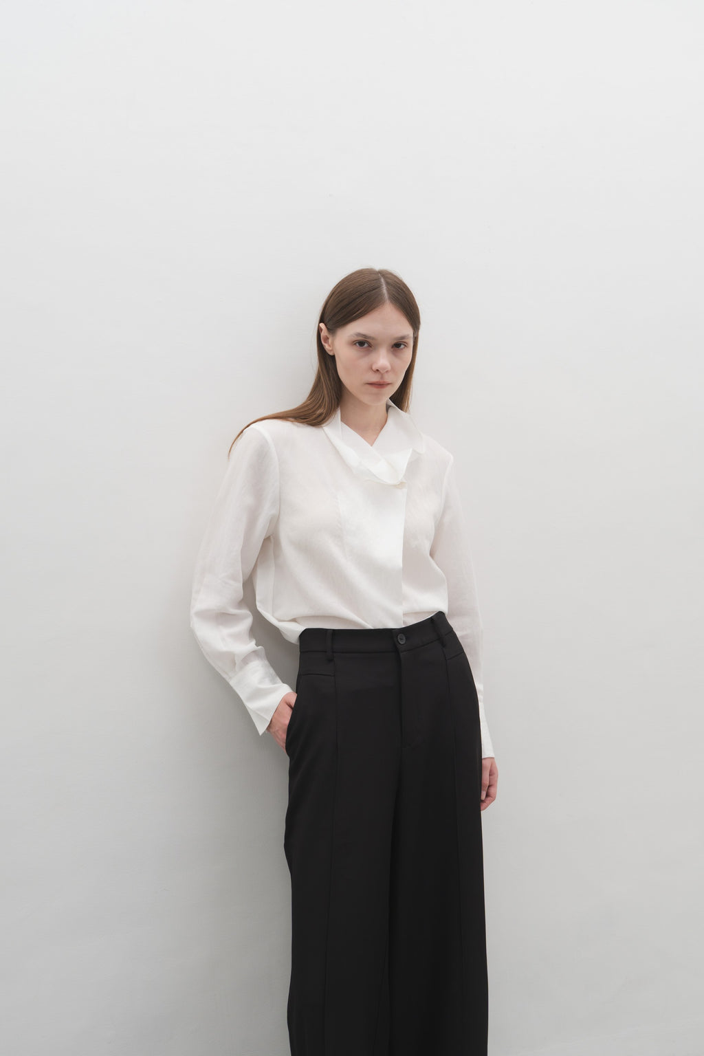 Rowan Top in White — Off-Duty Suiting by Florenco