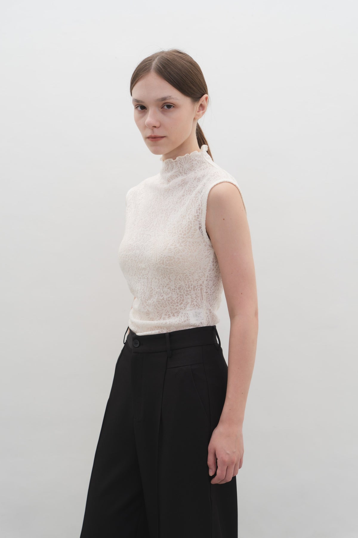 Elsie Top in Cream — Off-Duty Suiting by Florenco