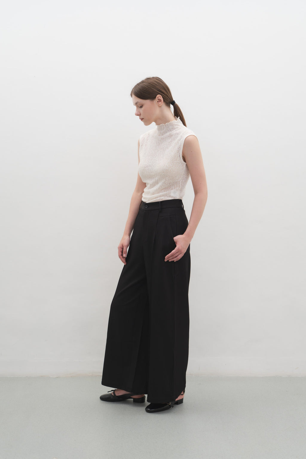 Elsie Top in Cream — Off-Duty Suiting by Florenco
