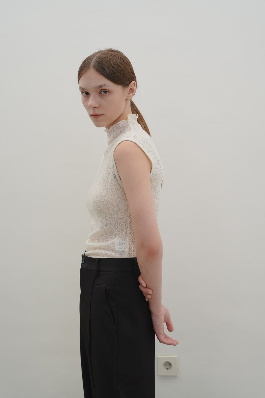 Elsie Top in Cream — Off-Duty Suiting by Florenco