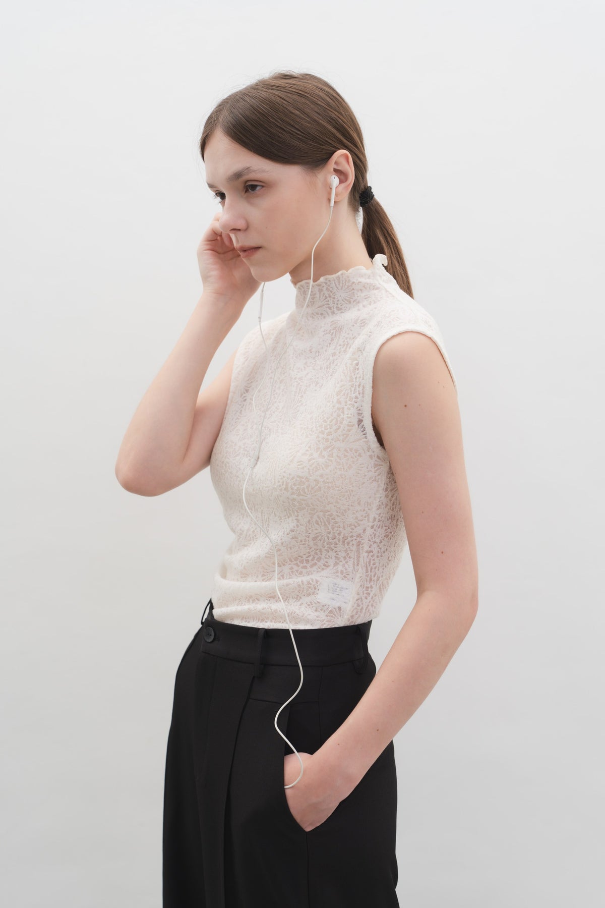 Elsie Top in Cream — Off-Duty Suiting by Florenco