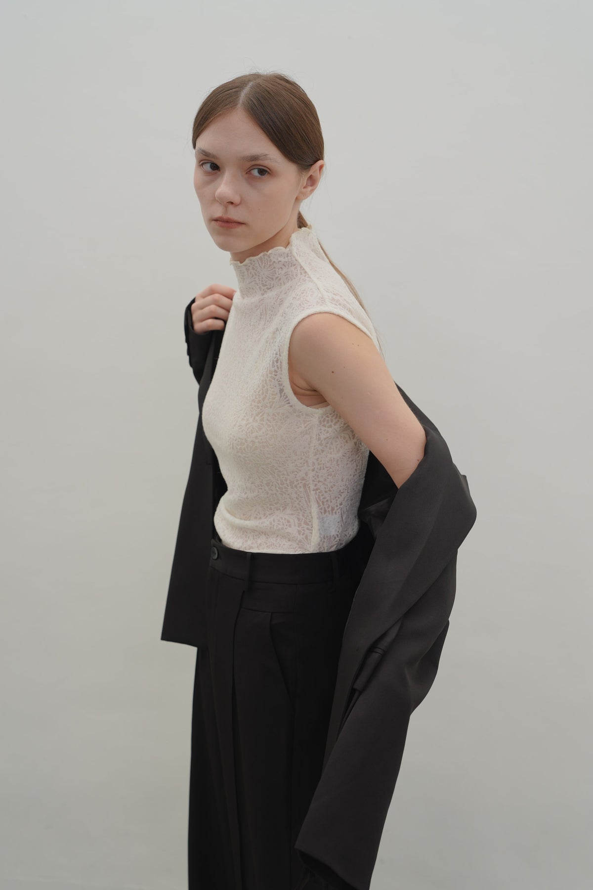 Elsie Top in Cream — Off-Duty Suiting by Florenco