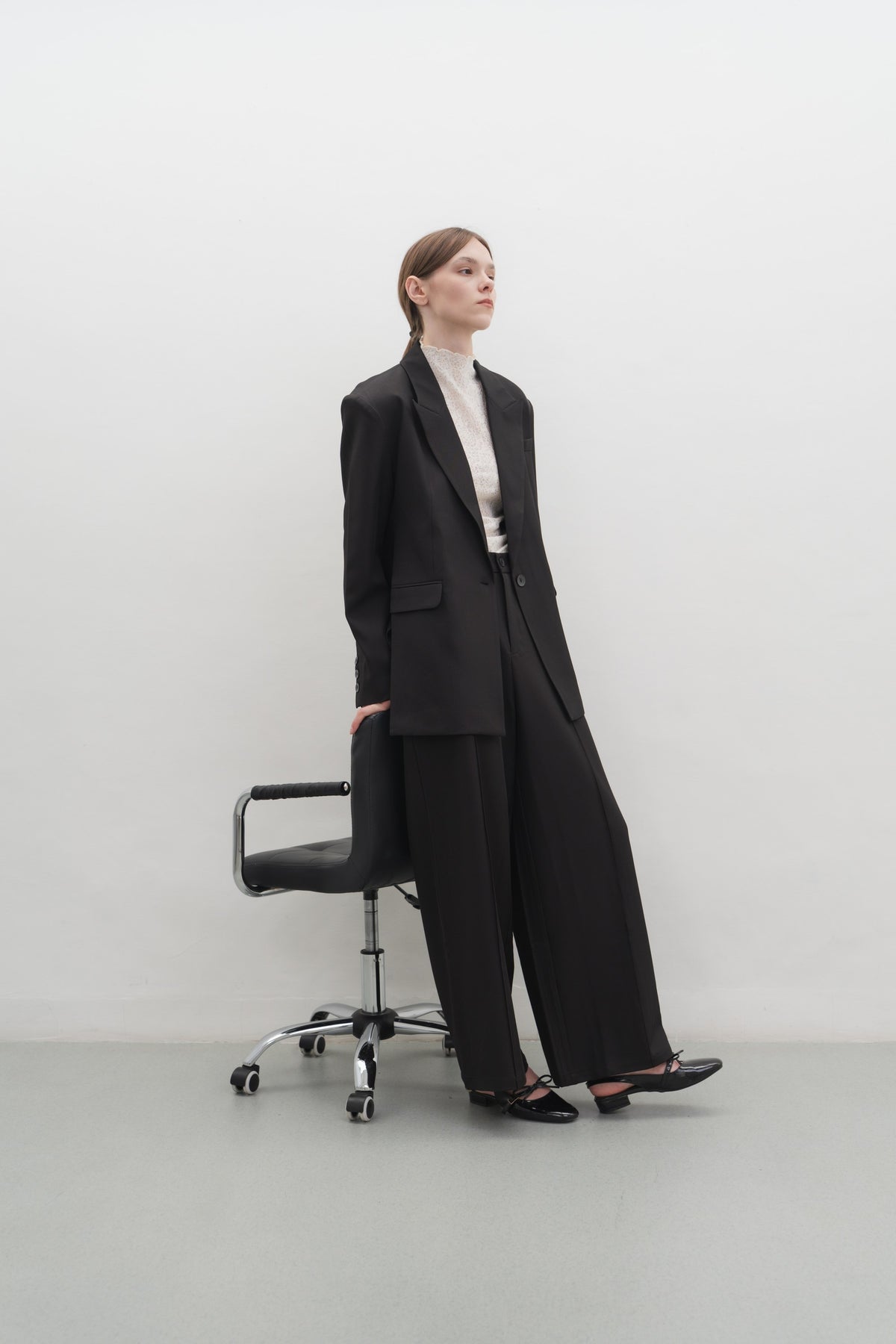 Estelle Blazer in Black — Off-Duty Suiting by Florenco