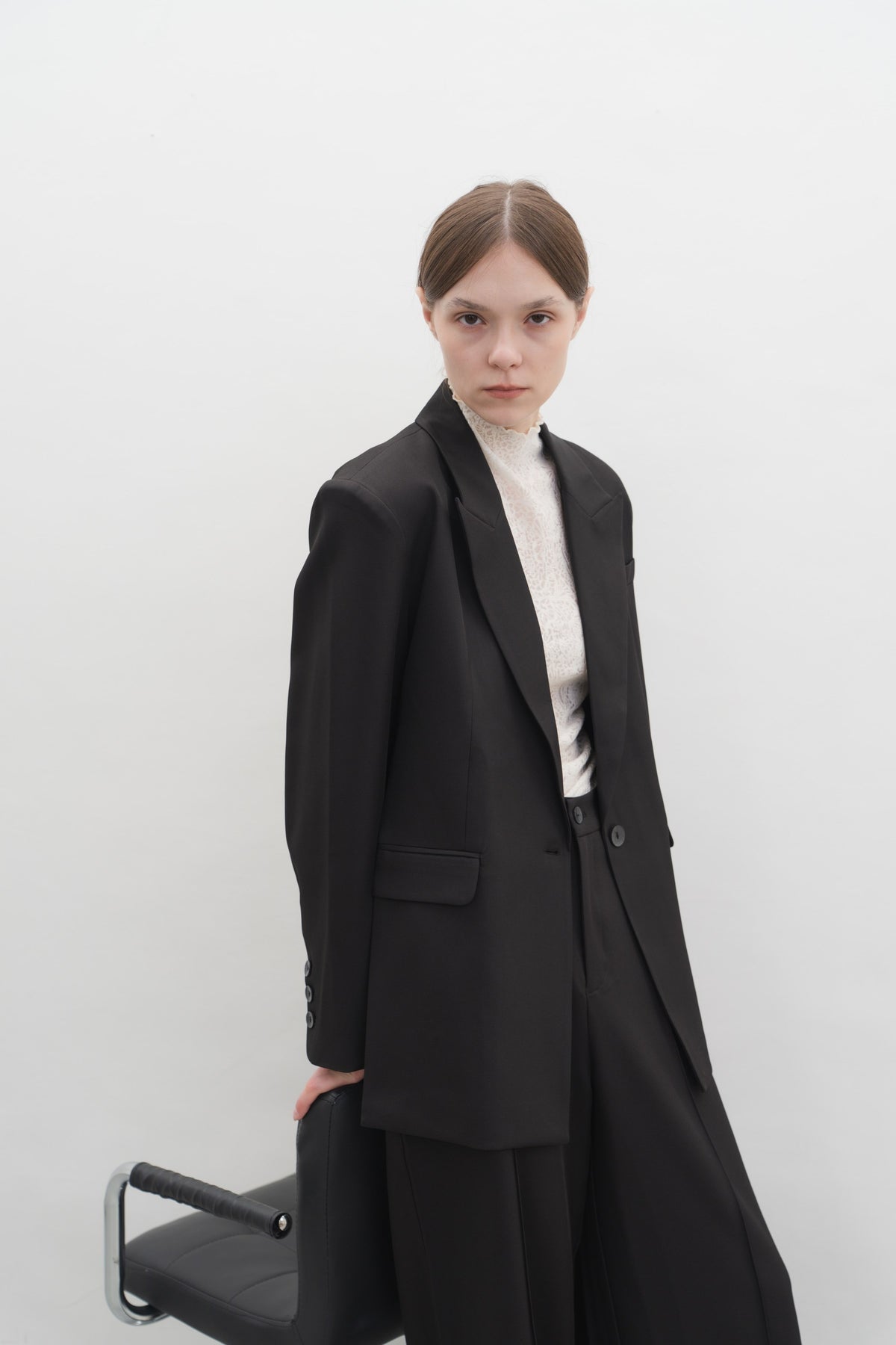 Estelle Blazer in Black — Off-Duty Suiting by Florenco