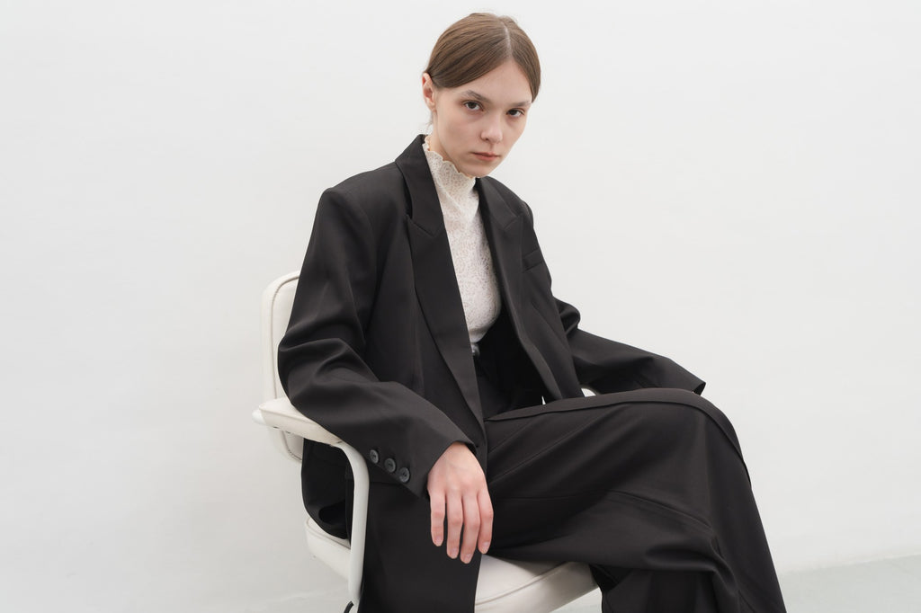 Estelle Blazer in Black — Off-Duty Suiting by Florenco