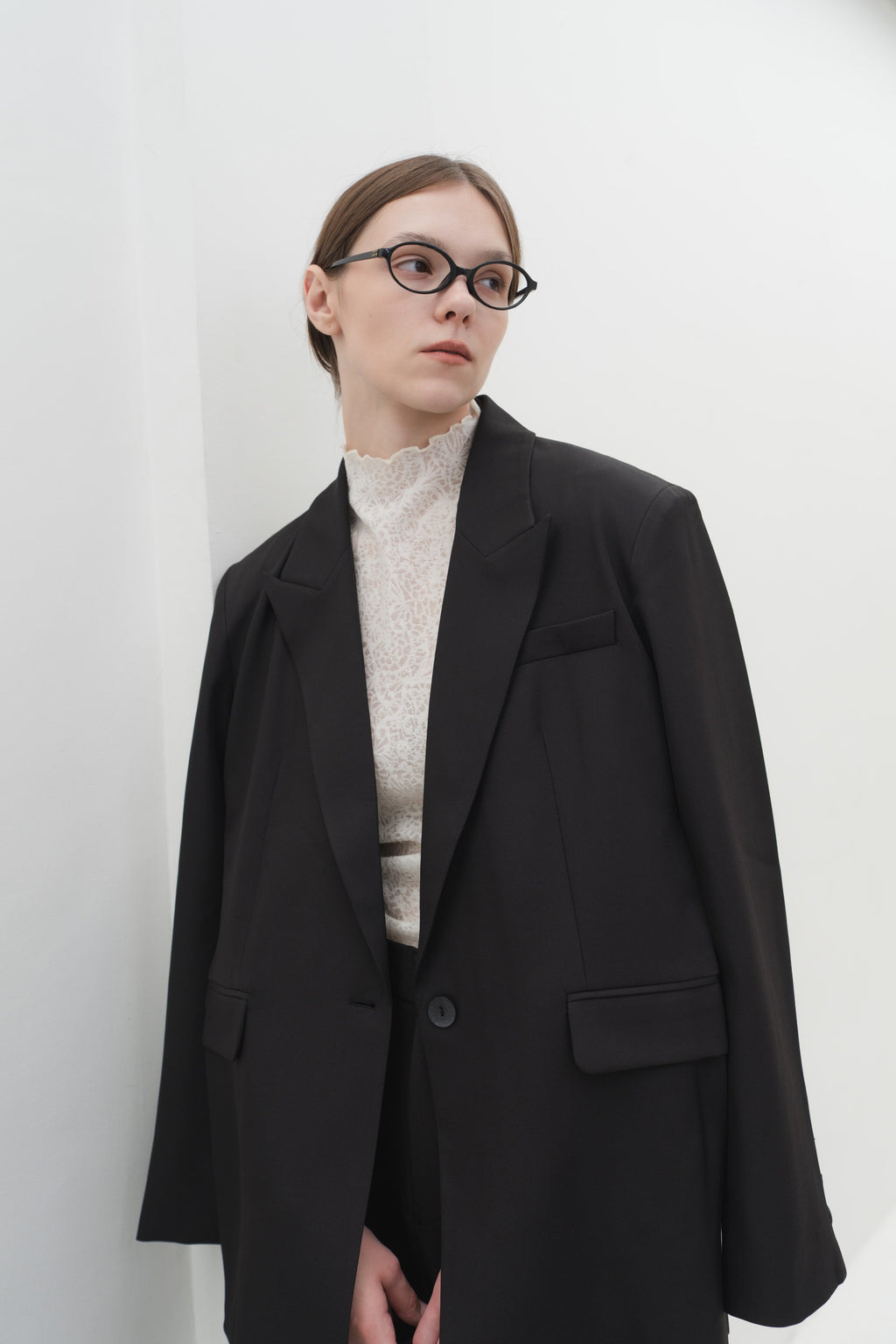 Estelle Blazer in Black — Off-Duty Suiting by Florenco