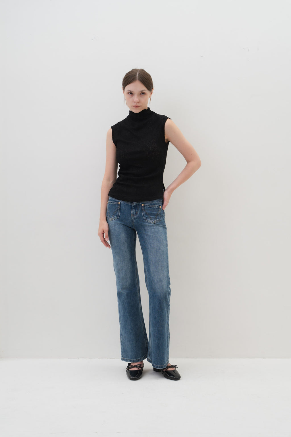 Elsie Top in Black — Off-Duty Suiting by Florenco