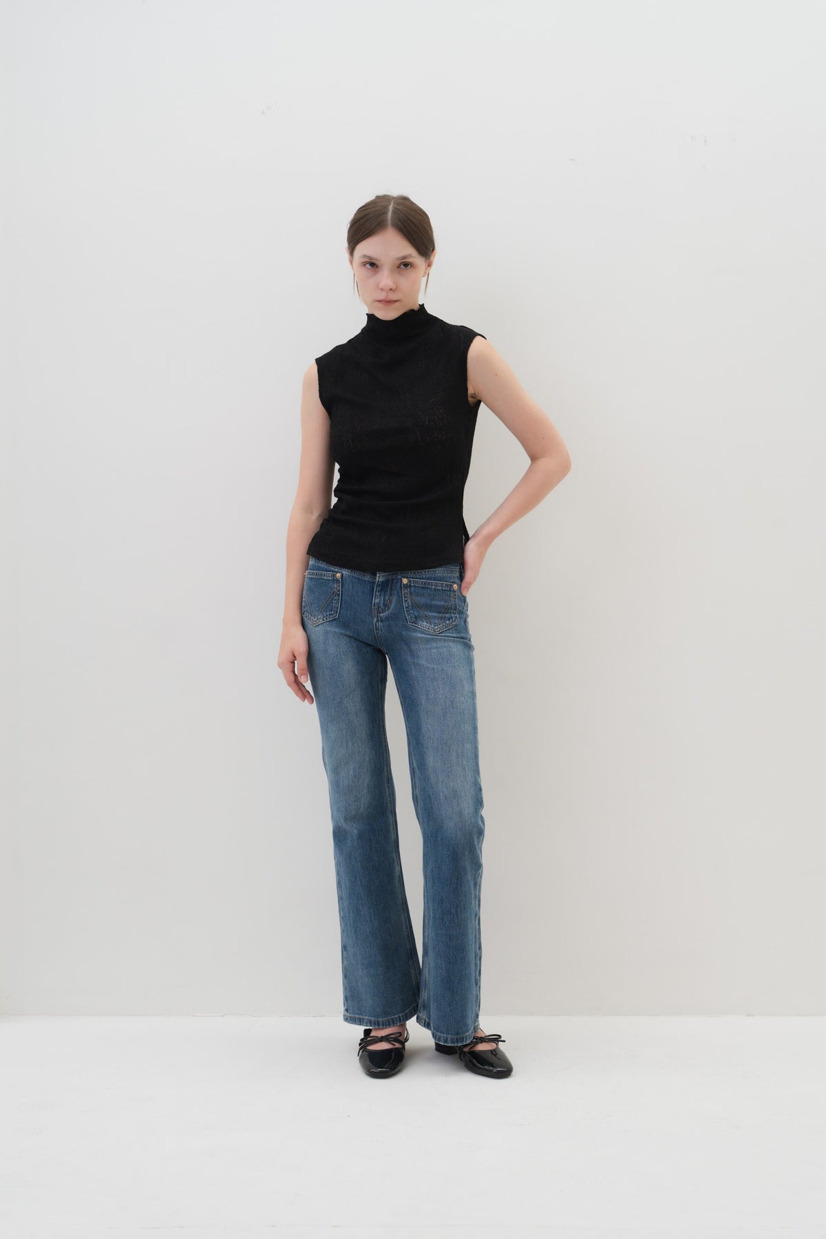 Elsie Top in Black — Off-Duty Suiting by Florenco