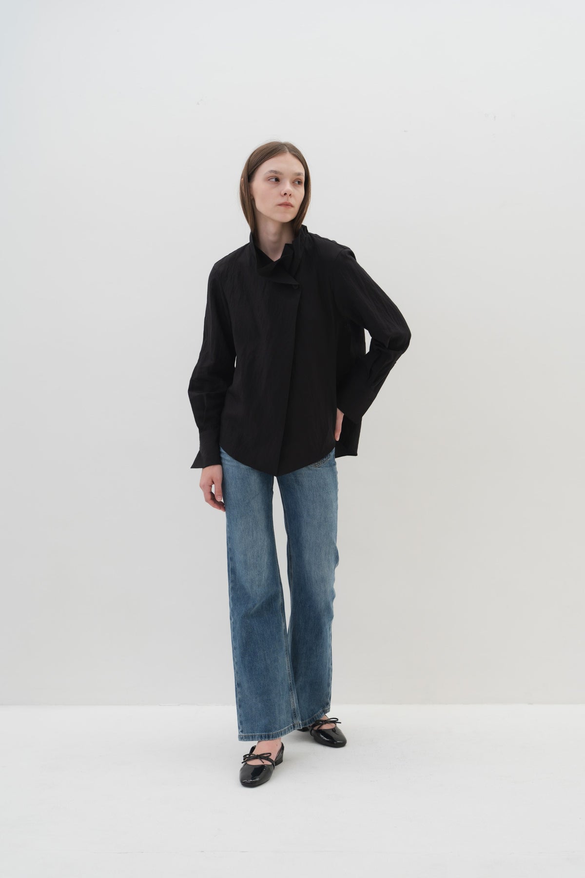 Rowan Top in Black — Off-Duty Suiting by Florenco