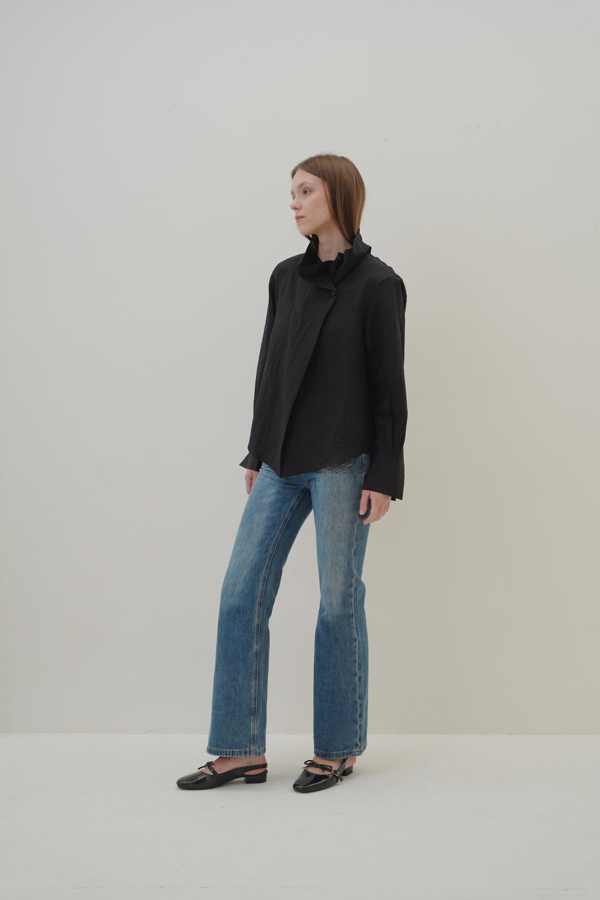 Rowan Top in Black — Off-Duty Suiting by Florenco