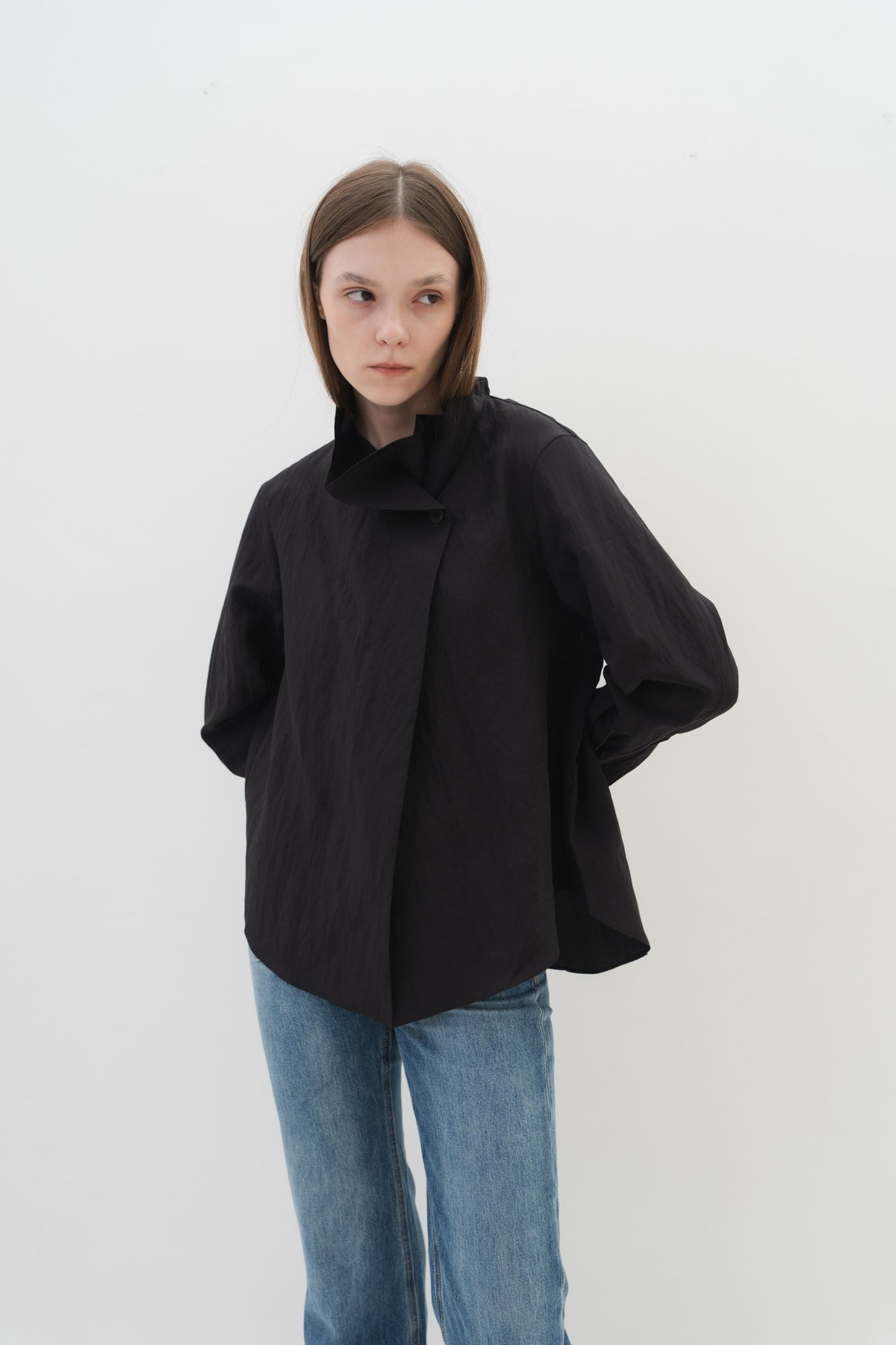 Rowan Top in Black — Off-Duty Suiting by Florenco